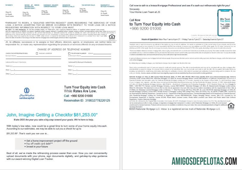 Declaração de hipoteca do Samba Bank da Arábia Saudita em formatos Word e PDF 3 4 modelo